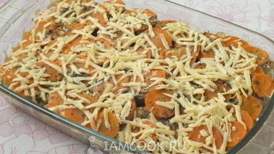 картошка под шубой в духовке