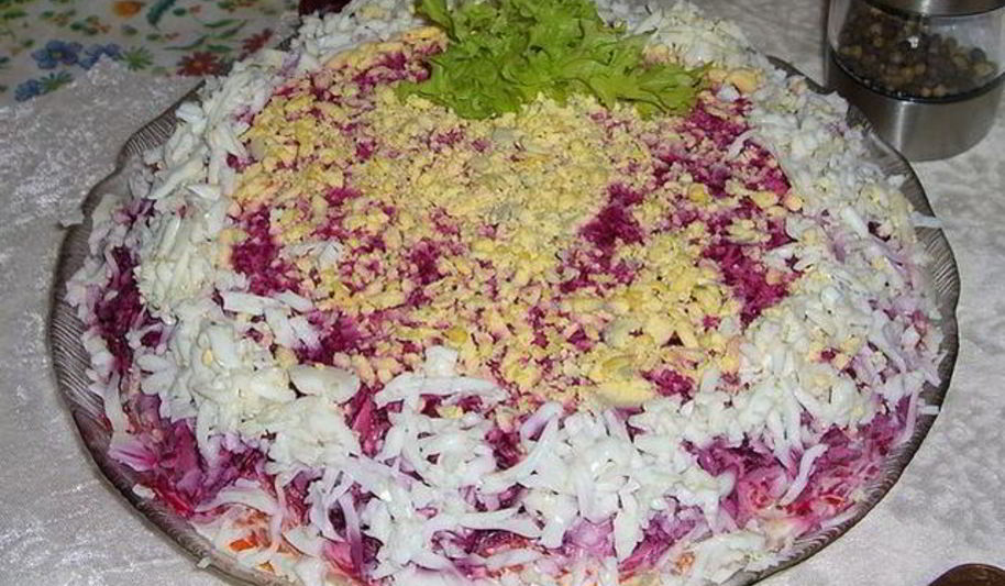 Рецепт классического салата селедка под шубой