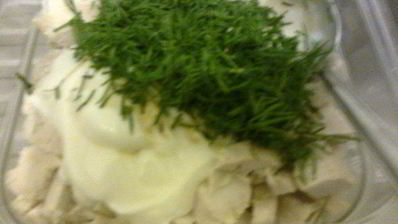 куриная грудка в гнезде под шубой