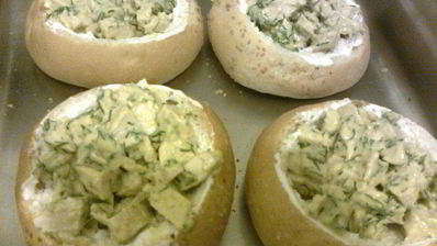 куриная грудка в гнезде под шубой