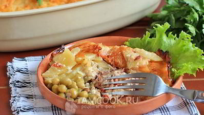 мясо под шубой в духовке