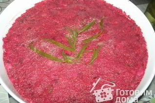 Постная селедка под шубой без майонеза