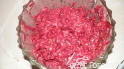 постный рулет из сельди под шубой