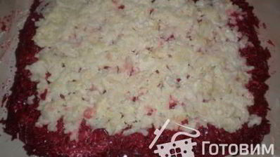 постный рулет из сельди под шубой