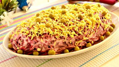 праздничная селедка под шубой