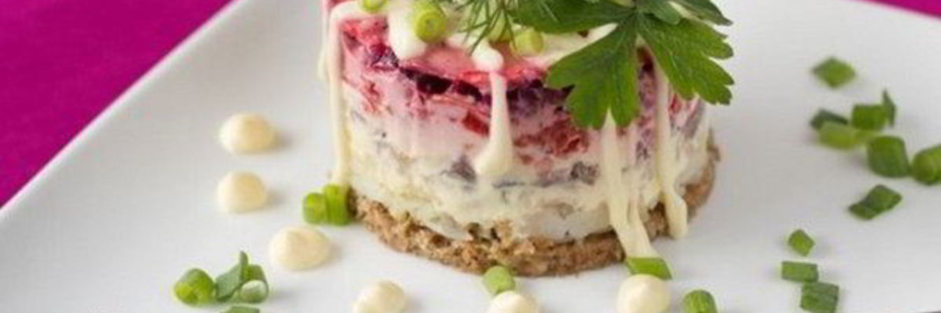 Праздничный лосось под шубой