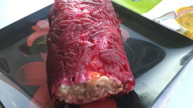 рулет селедка под шубой