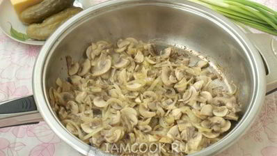 салат грибы под шубой