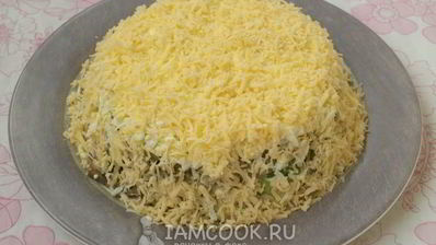 салат грибы под шубой