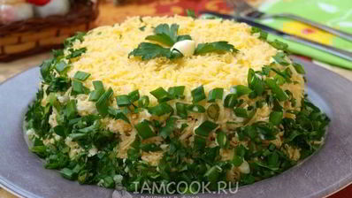 салат грибы под шубой