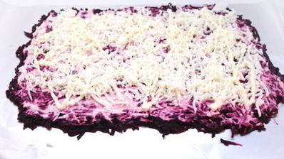 салат-рулет селедка под шубой