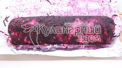 салат-рулет селедка под шубой