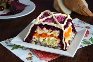 Салат Рыба под шубой