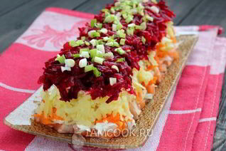 Салат Семга под шубой