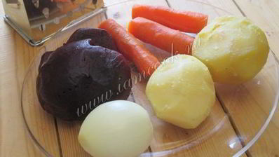 салат семга под шубой