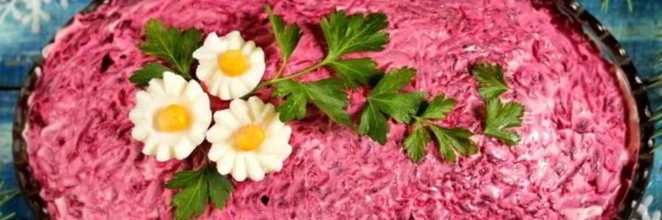 Салат скумбрия под шубой