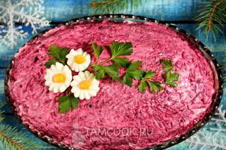 Салат скумбрия под шубой