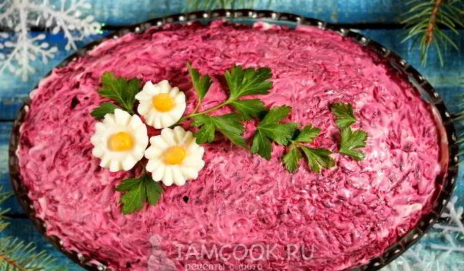 Рецепт салата скумбрия под шубой