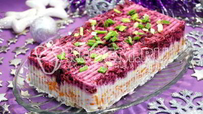 салат заливная селедка под шубой