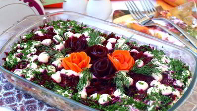 сельдь под шубой с яблоком