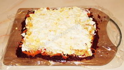 селедка под шубой рулетом