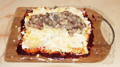 селедка под шубой рулетом