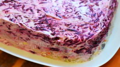 селедка под шубой с яблоком