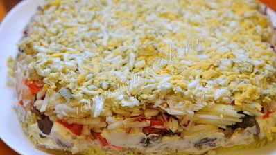 селедка под шубой с яблоком