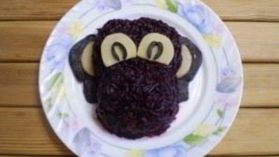 селедка под шубой в виде обезьянки