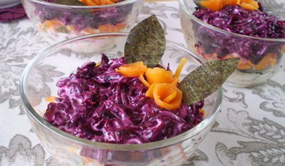 Рецепт вегетарианской селедки под шубой с нори