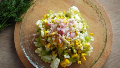 салат с авокадо и огурцом