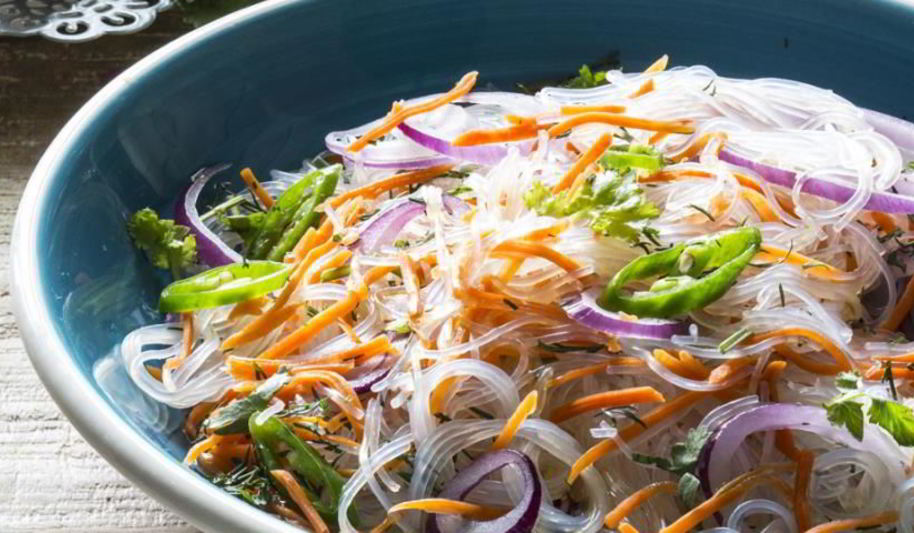 Рецепт салата с фунчозой