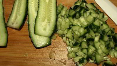 салат с хурмой и курицей