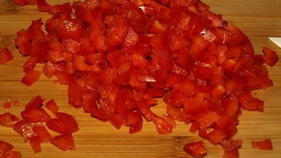 салат с хурмой и курицей