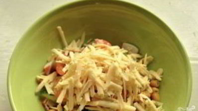 салат с королевскими креветками