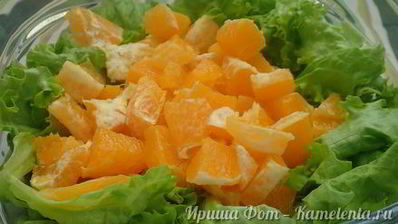 салат с креветками и апельсином