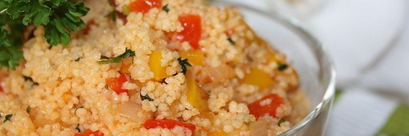 Салат с кускусом и овощами