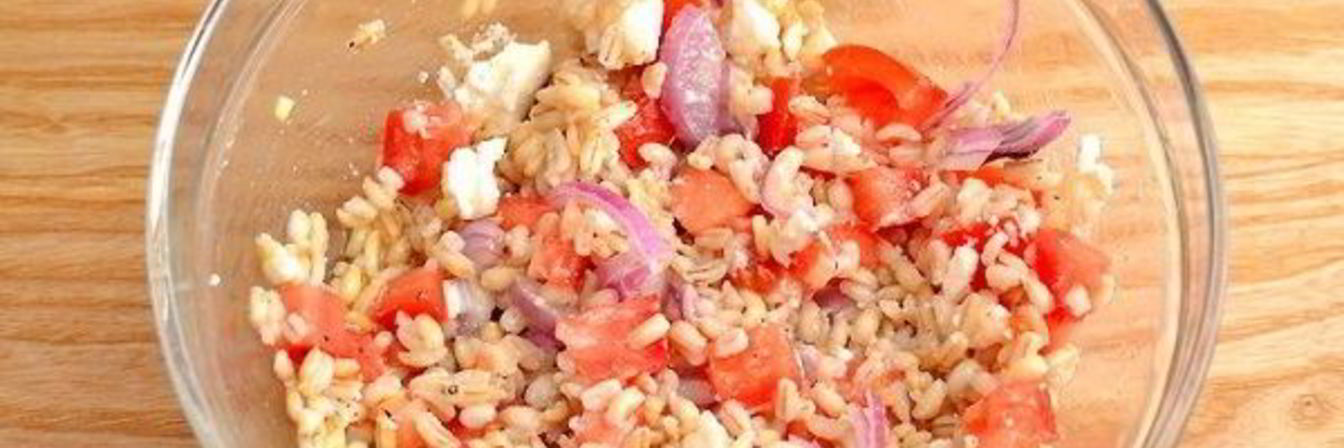 Салат с перловкой