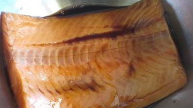 салат с семгой и сладким перцем