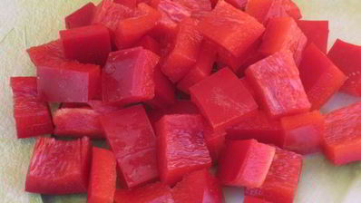 салат с семгой и сладким перцем