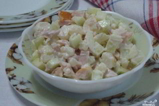 Салат с цветной капустой с майонезом