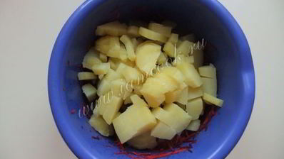 салат со свеклой и фасолью