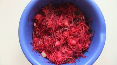 салат со свеклой и фасолью