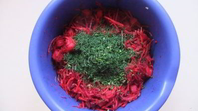 салат со свеклой и фасолью