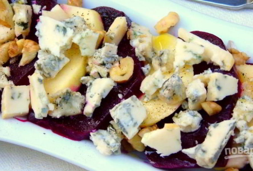 Салат со свеклой и яблоком