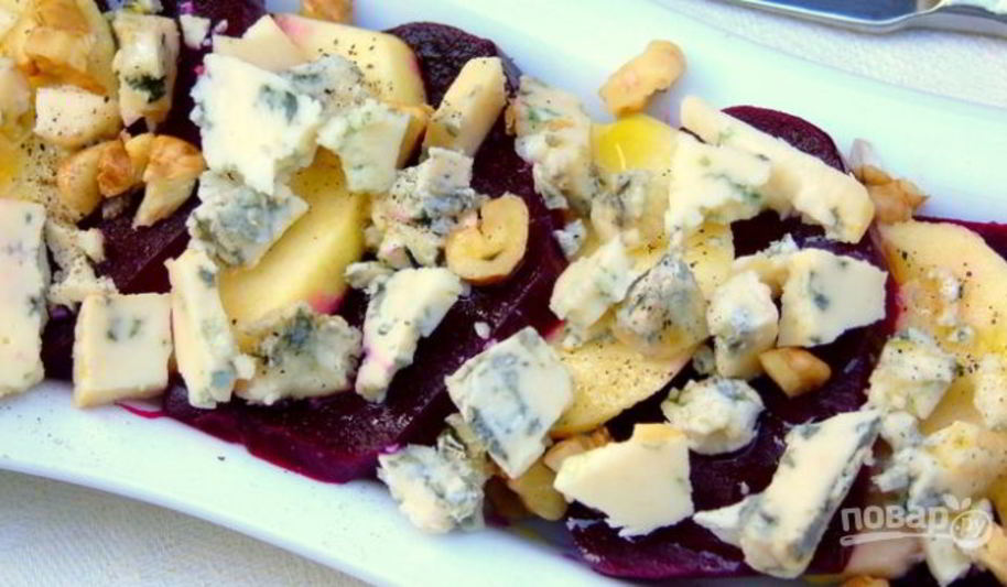 Рецепт салата со свеклой и яблоком