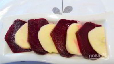 салат со свеклой и яблоком