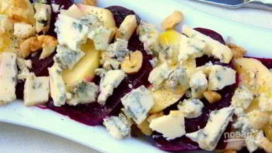 салат со свеклой и яблоком