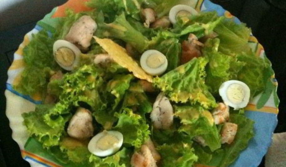 Рецепт моего салата цезарь