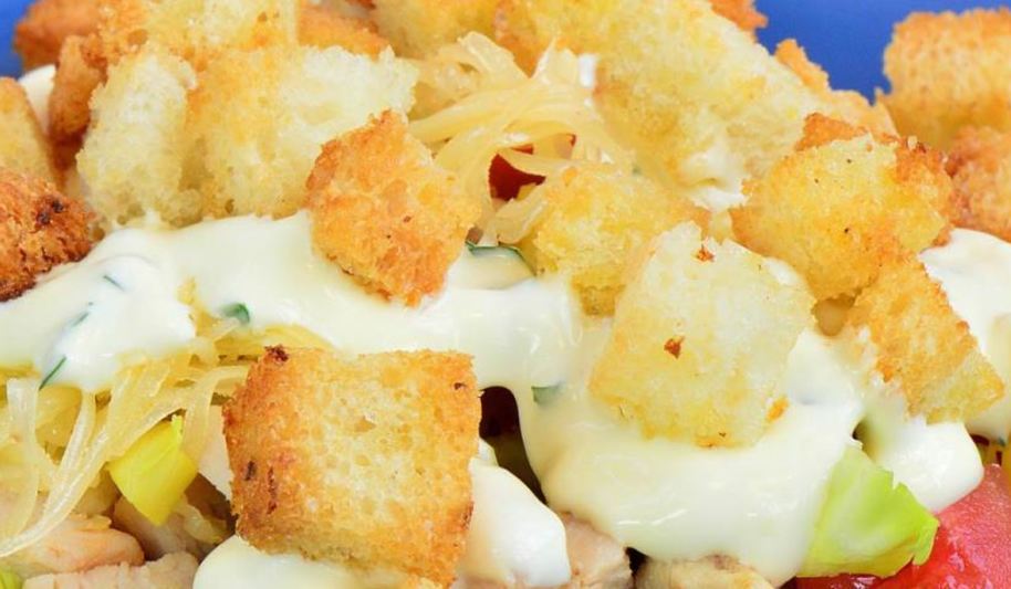 Рецепт салата цезарь с пекинской капустой